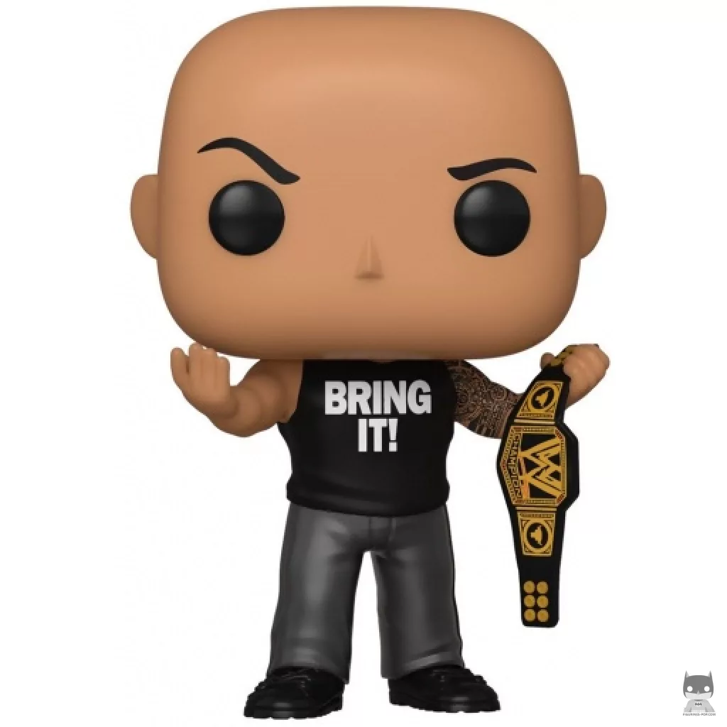 Figura Funko Pop! The Rock con cinturón (WWE)