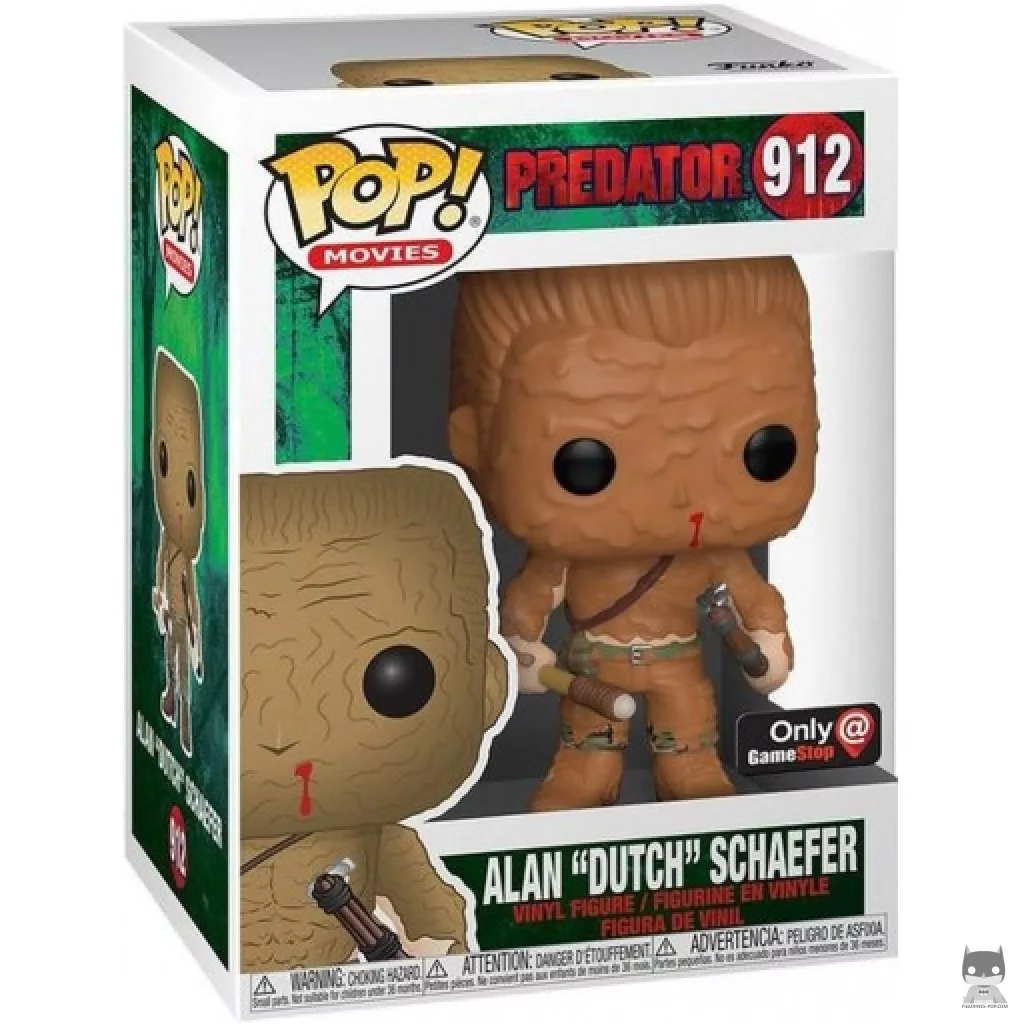 Figura Funko Pop! Alan "Dutch" Schaefer en su caja