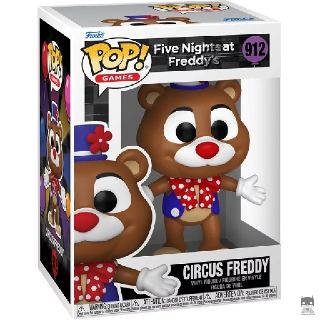 Figura Funko Pop! Circus Freddy en su caja
