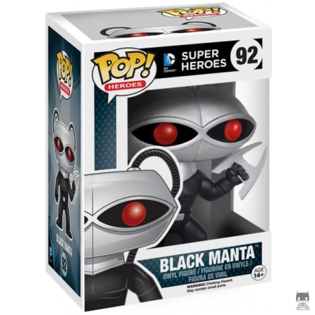Figura Funko Pop! Black Manta en su caja