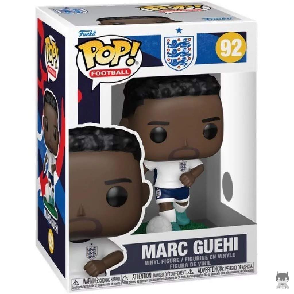 Figura Funko Pop! Marc Guéhi (Inglaterra) en su caja