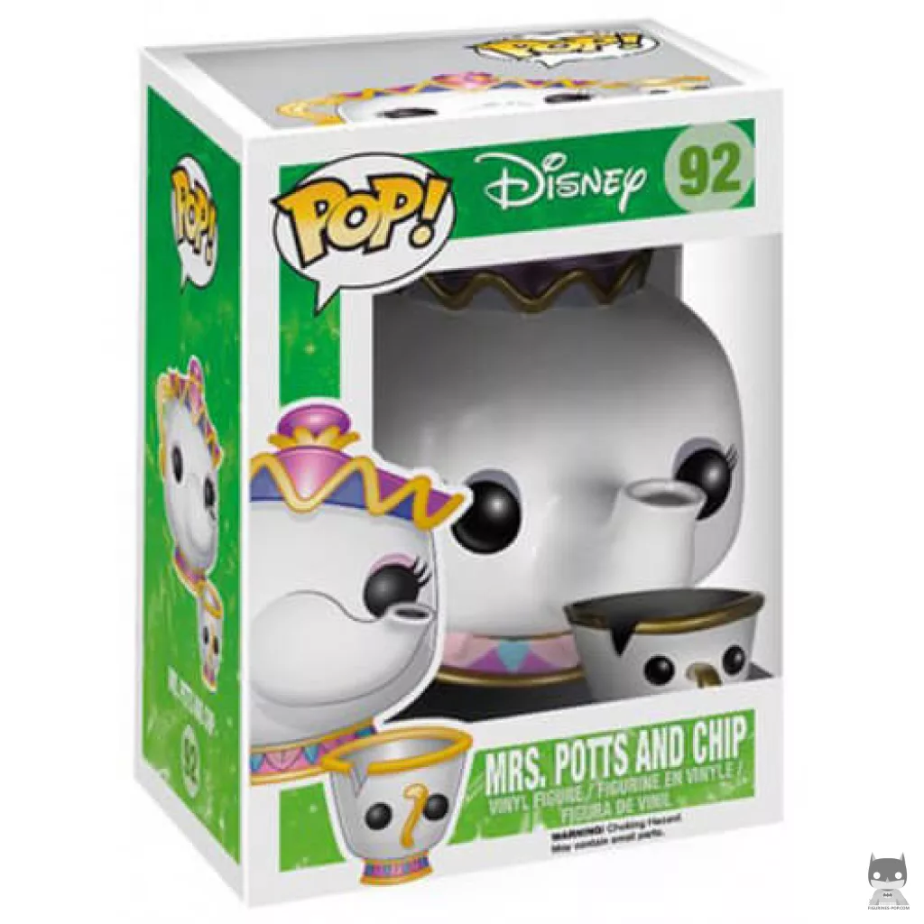 Figura Funko Pop! Señora Potts & Chip en su caja