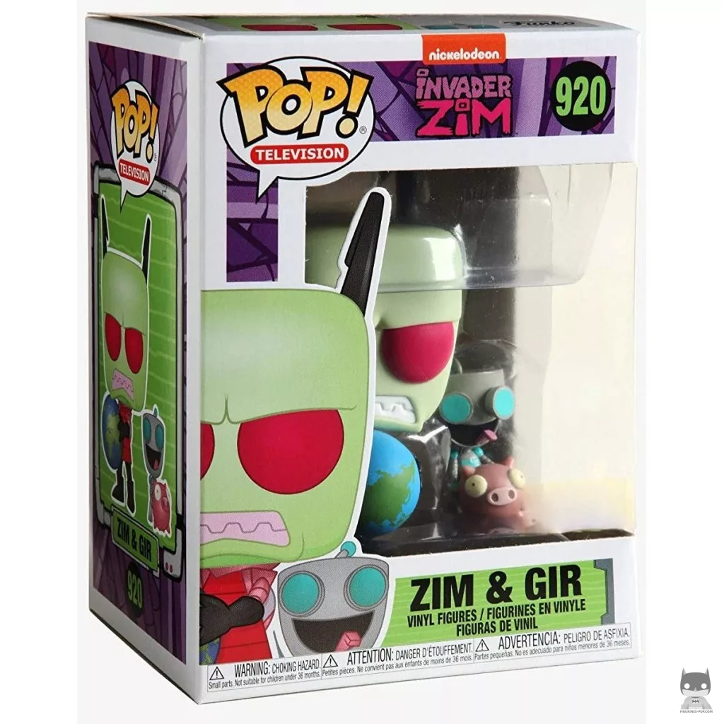 Figura Funko Pop! Zim & GIR en su caja