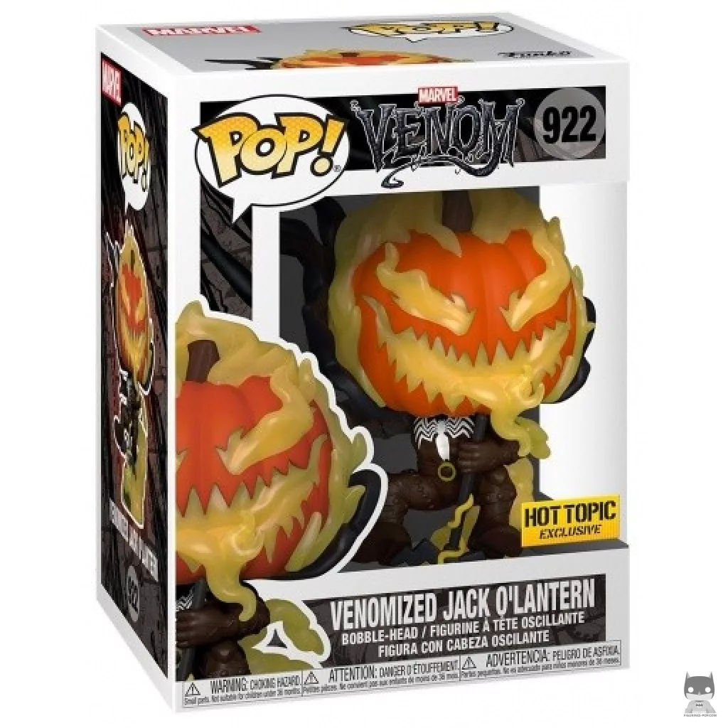Figura Funko Pop! Jack O'Lantern venomizado en su caja