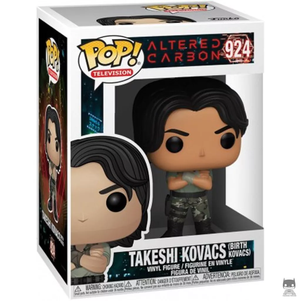 Figura Funko Pop! Takeshi Kovacs (Kovacs original) en su caja