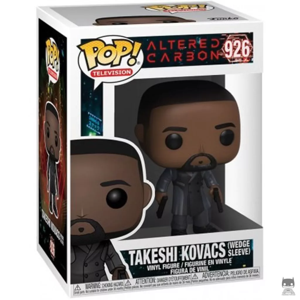 Figura Funko Pop! Takeshi Kovacs (Funda Wedge) en su caja