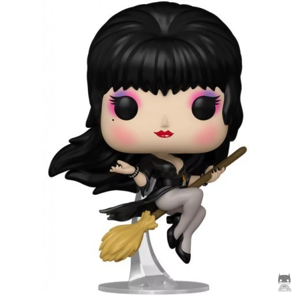 Figura Funko Pop! Elvira en su escoba (Elvira, reina de las tinieblas)