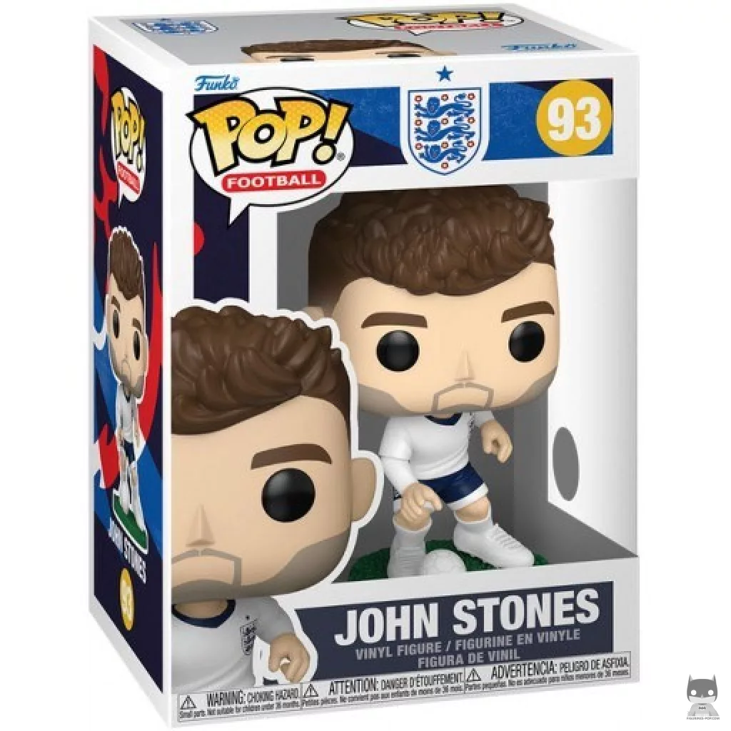 Figura Funko Pop! John Stones (Inglaterra) en su caja