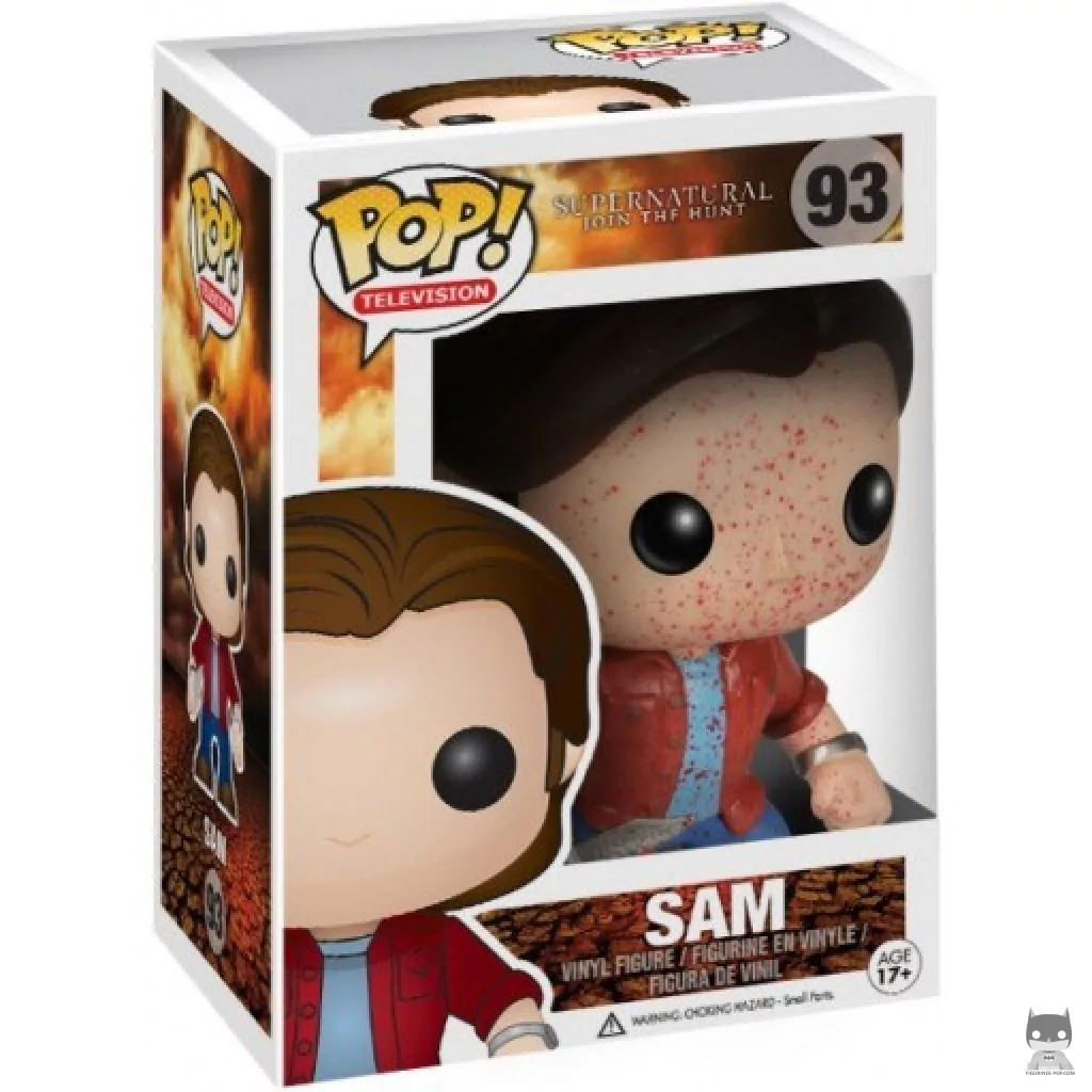 Figura Funko Pop! Sam Winchester (Ensangrentado) en su caja