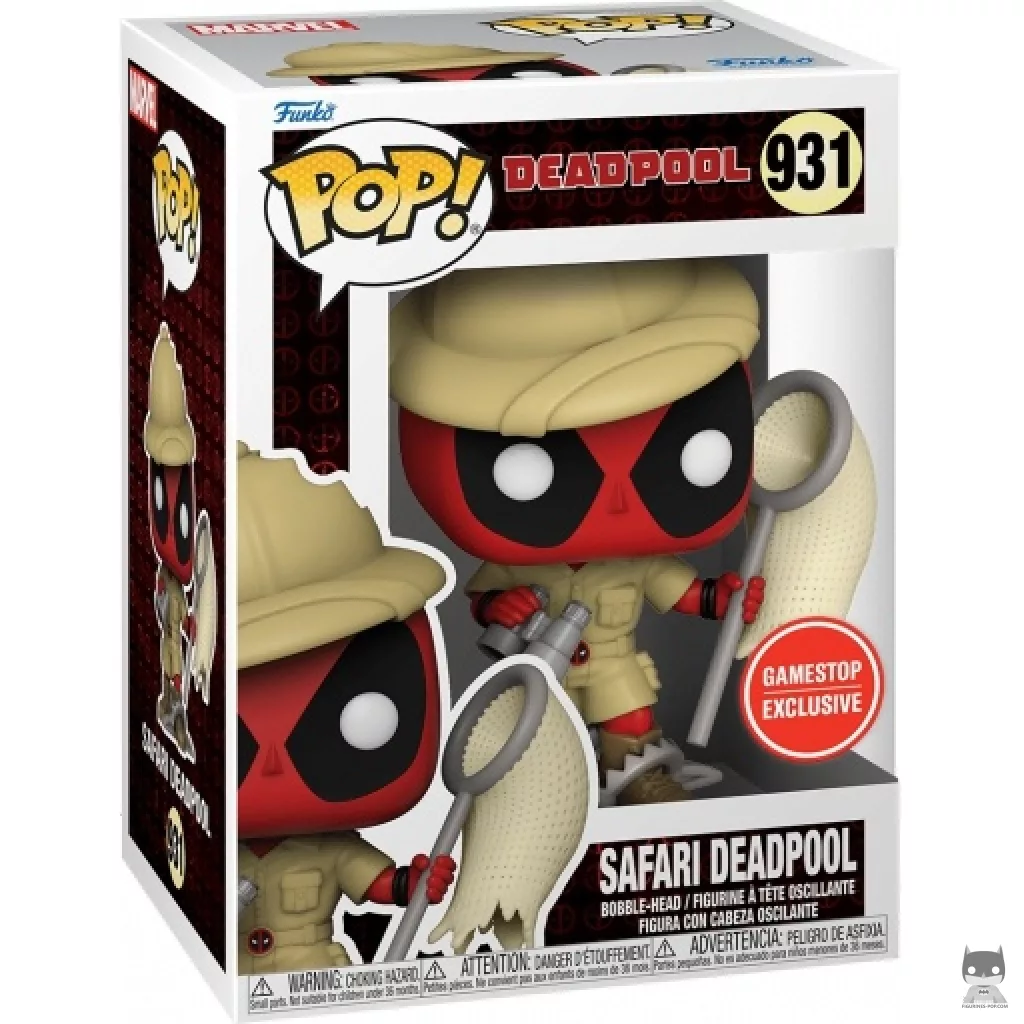 Figura Funko Pop! Deadpool safari en su caja