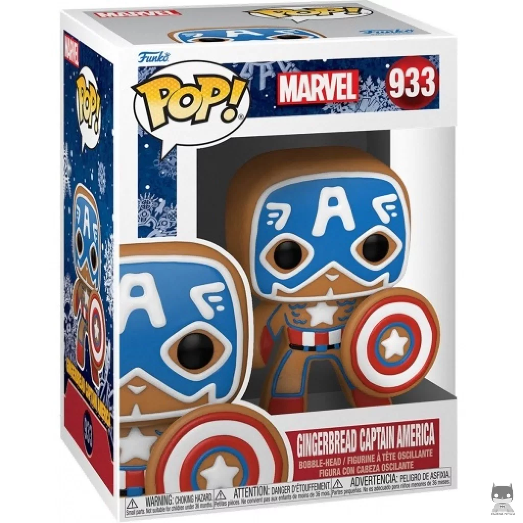 Figura Funko Pop! Capitán América de jengibre en su caja
