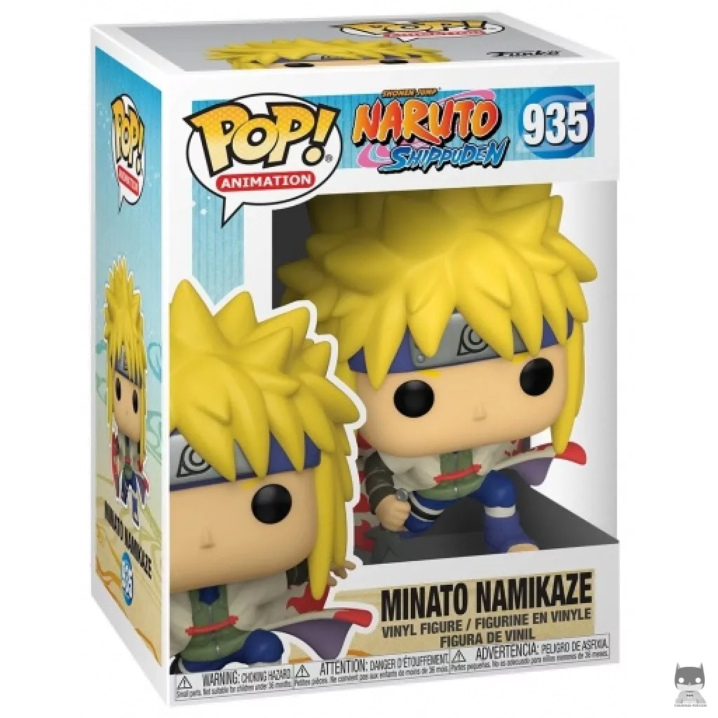Figura Funko Pop! Minato Namikaze en su caja