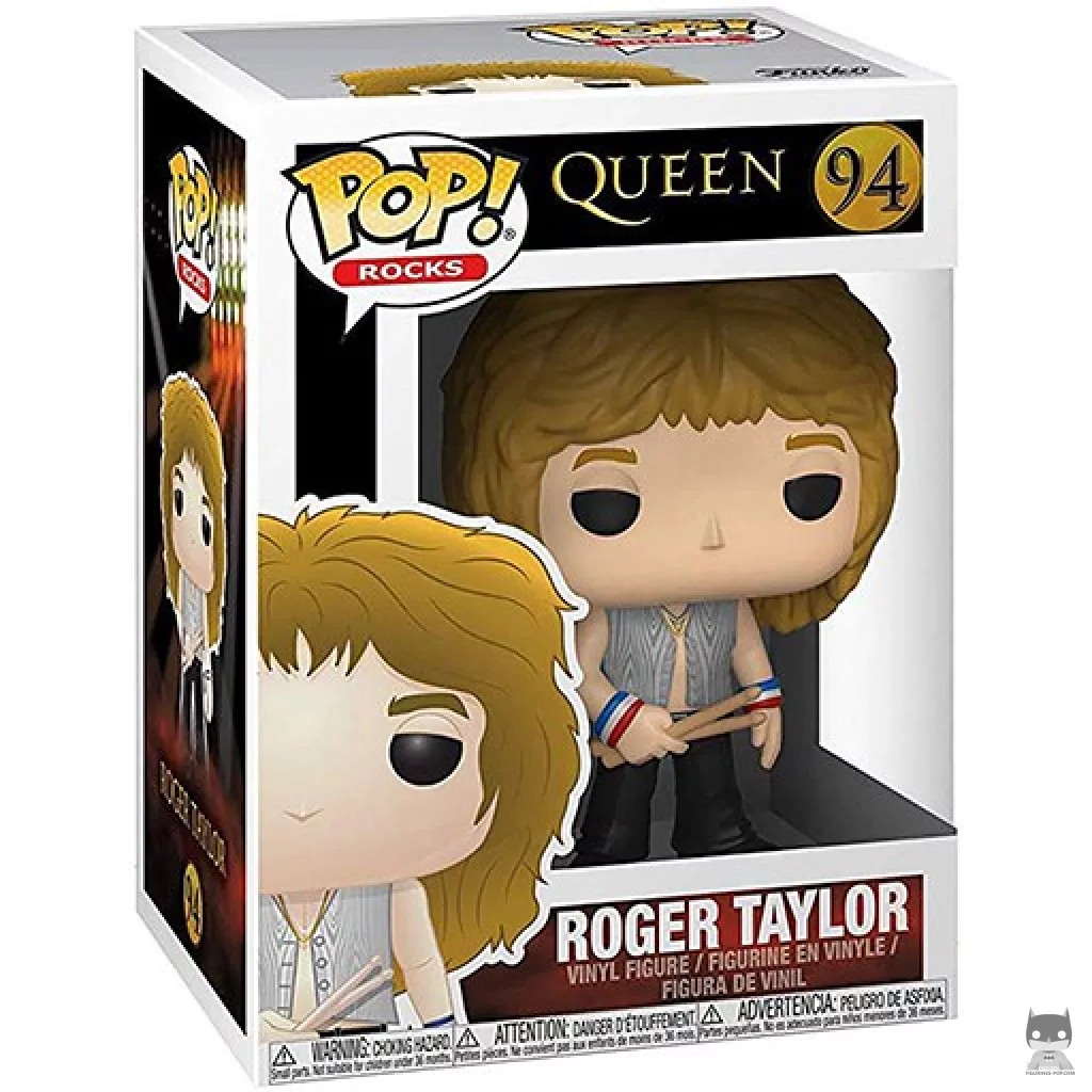 Figura Funko Pop! Roger Taylor en su caja