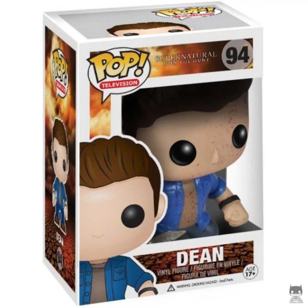 Figura Funko Pop! Dean Winchester (Ensangrentado) en su caja