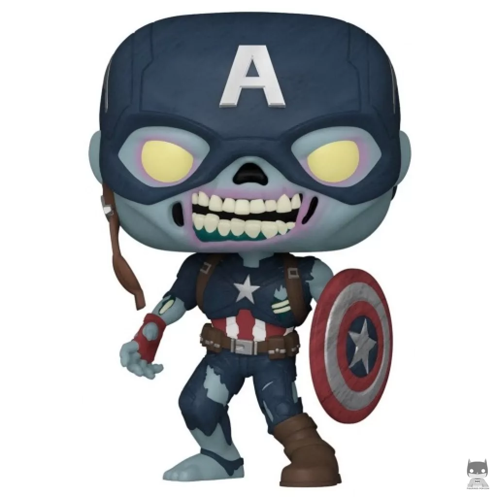 Figura Funko Pop! Capitán América zombi (¿Qué pasaría si...?)