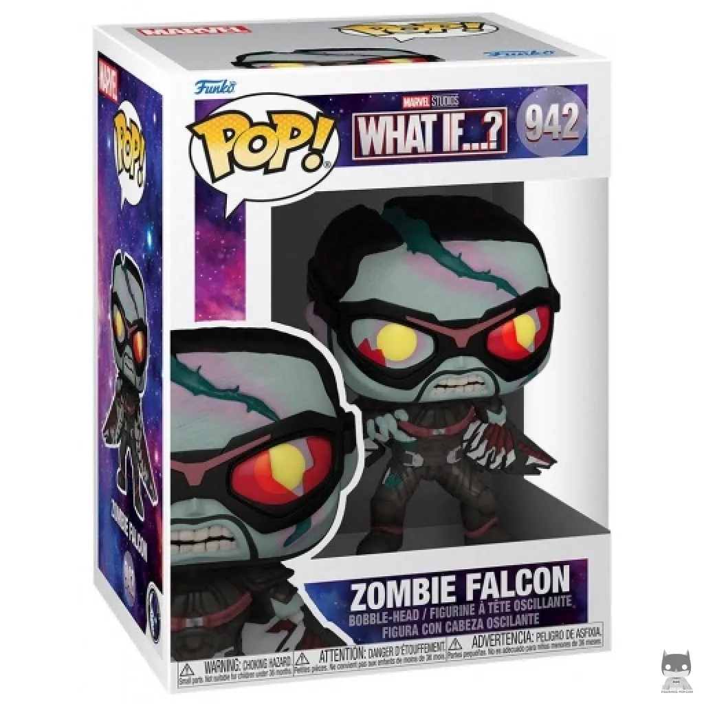 Figura Funko Pop! Halcón zombi en su caja