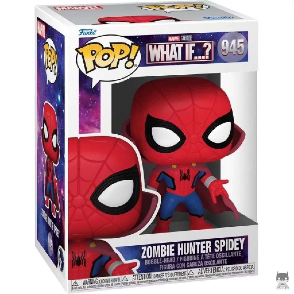 Figura Funko Pop! Spidey cazador de zombis en su caja