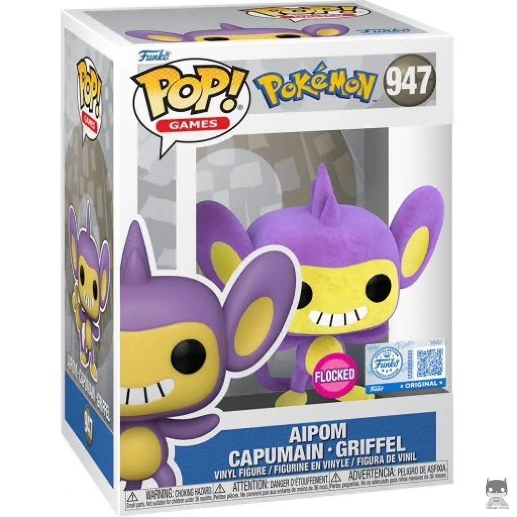 Figura Funko Pop! Aipom (Flocado) en su caja