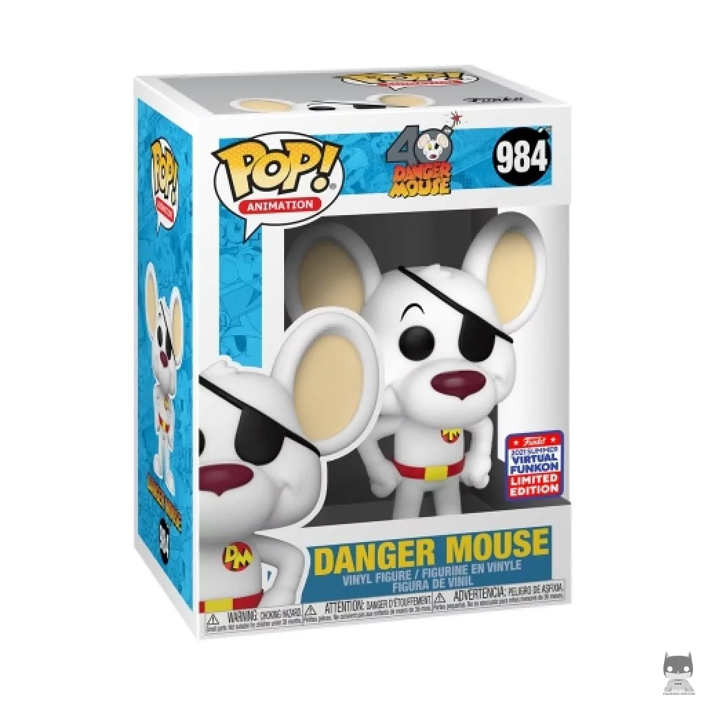 Figura Funko Pop! Danger Mouse en su caja