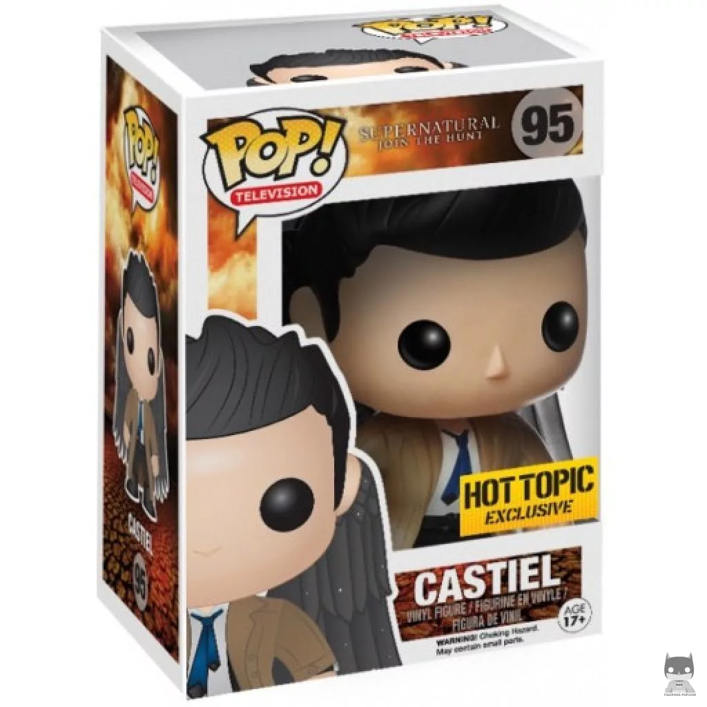Figura Funko Pop! Castiel con alas en su caja