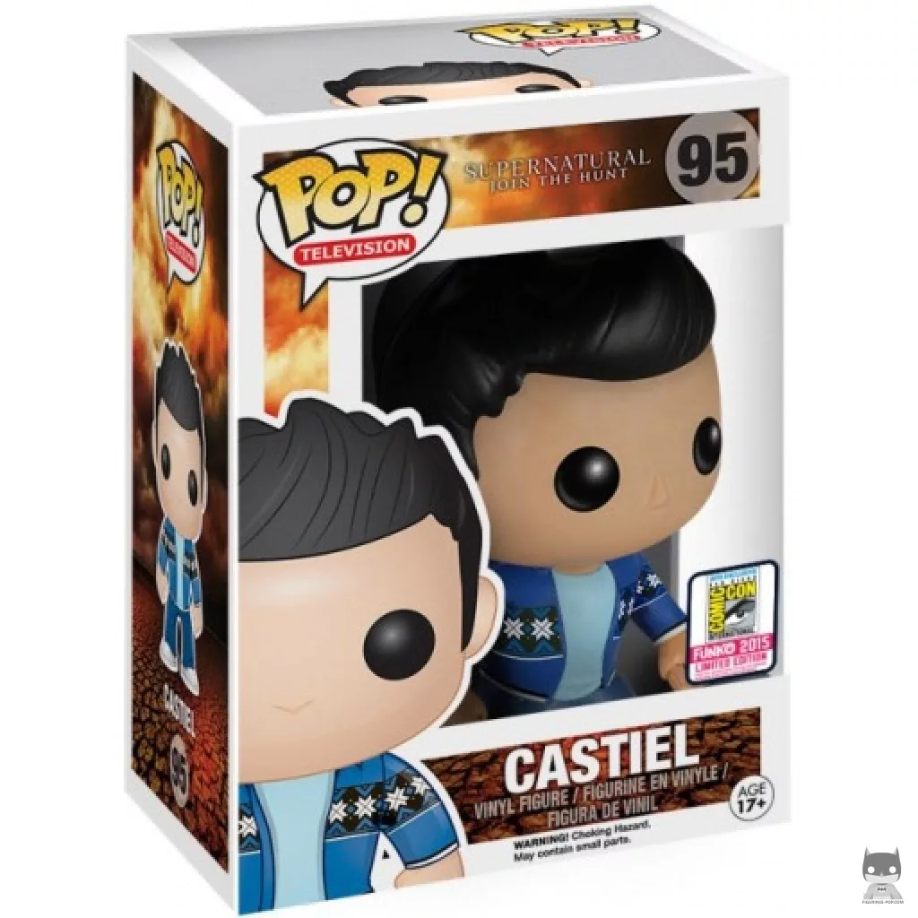 Figura Funko Pop! Castiel con jersey en su caja