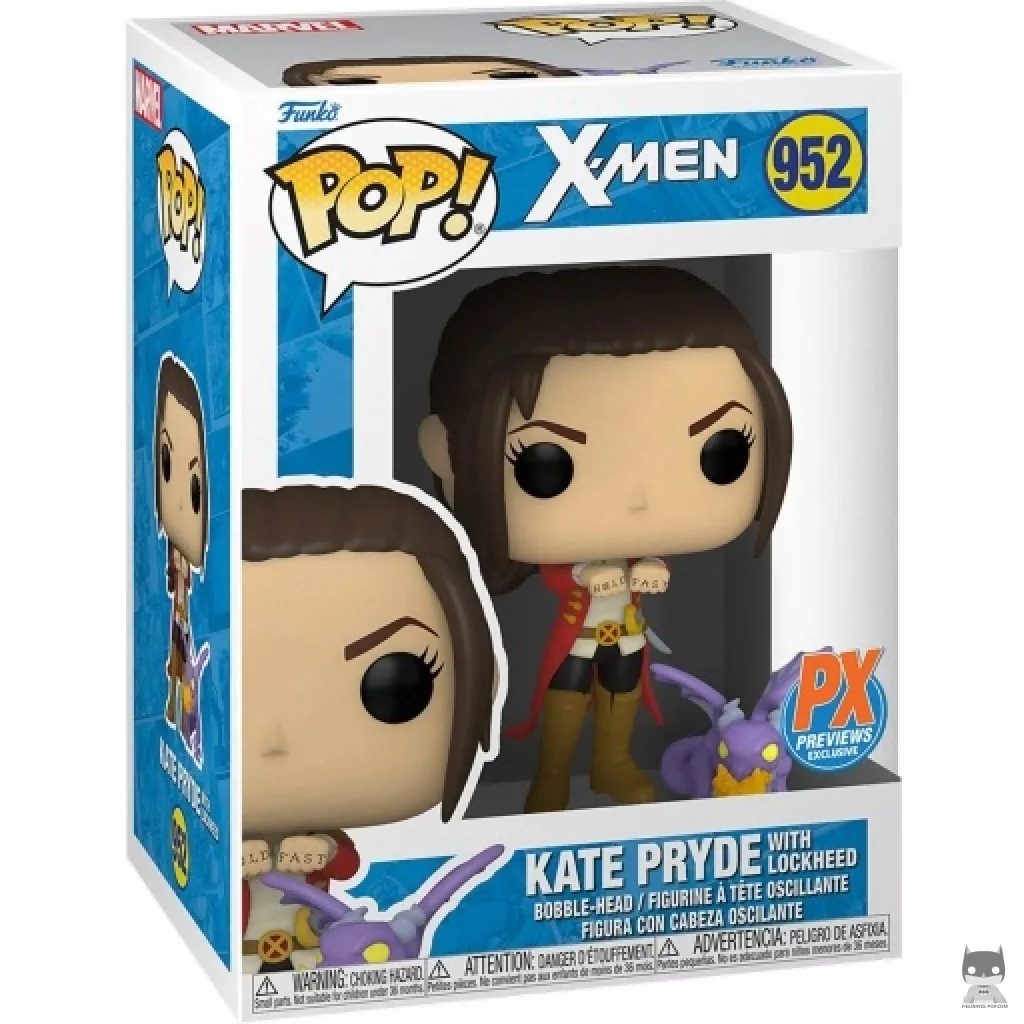 Figura Funko Pop! Kate Pryde con Lockheed en su caja
