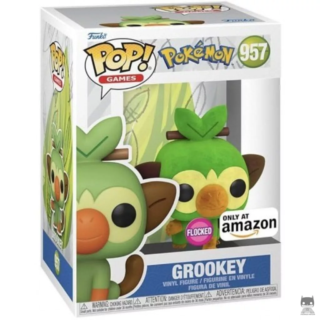 Figura Funko Pop! Grookey (Flocado) en su caja