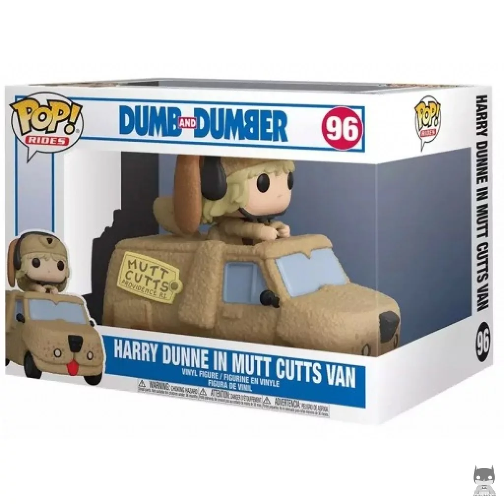 Figura Funko Pop! Harry Dunne en la furgoneta Mutt Cutts en su caja
