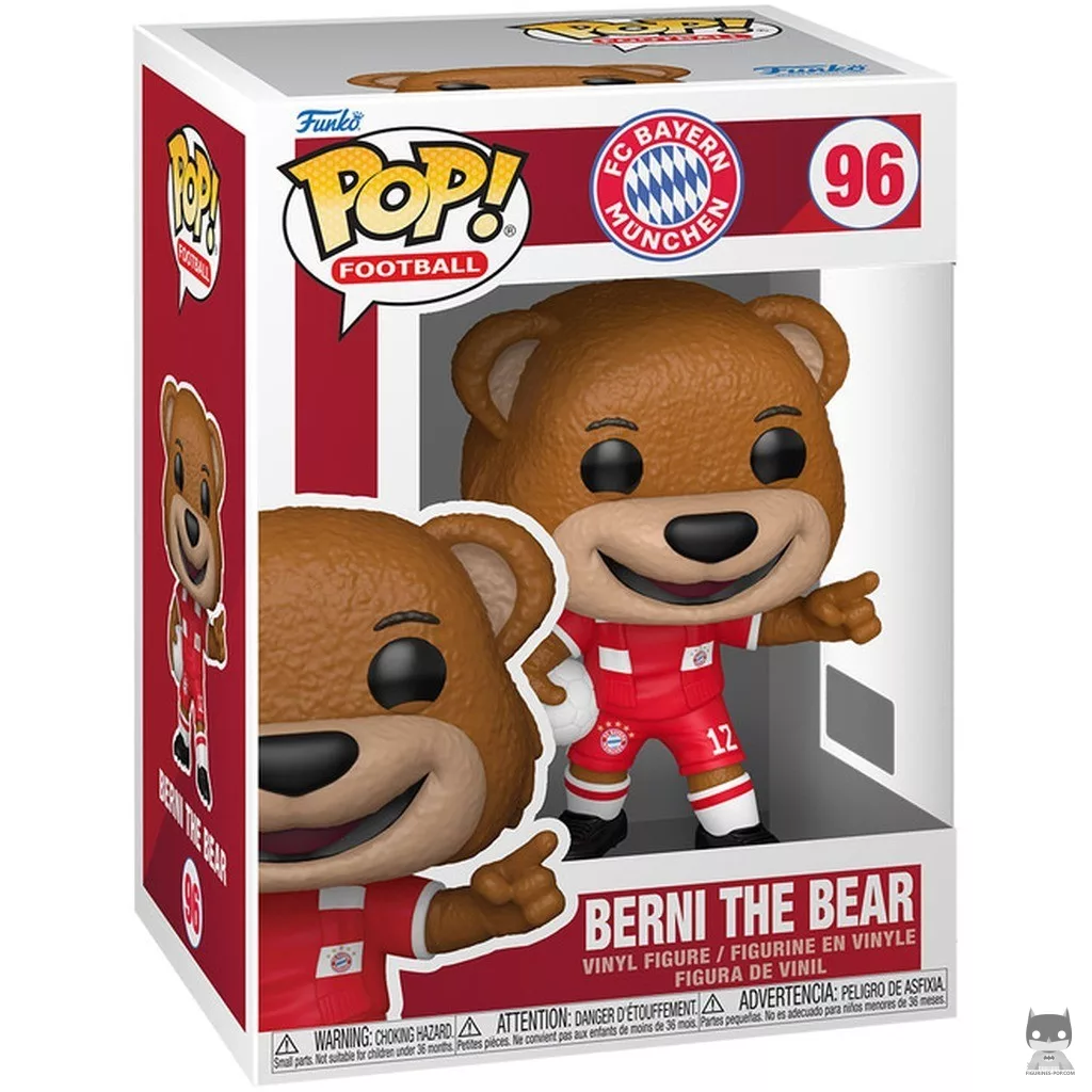 Figura Funko Pop! Berni the Bear (Bayern de Múnich) en su caja