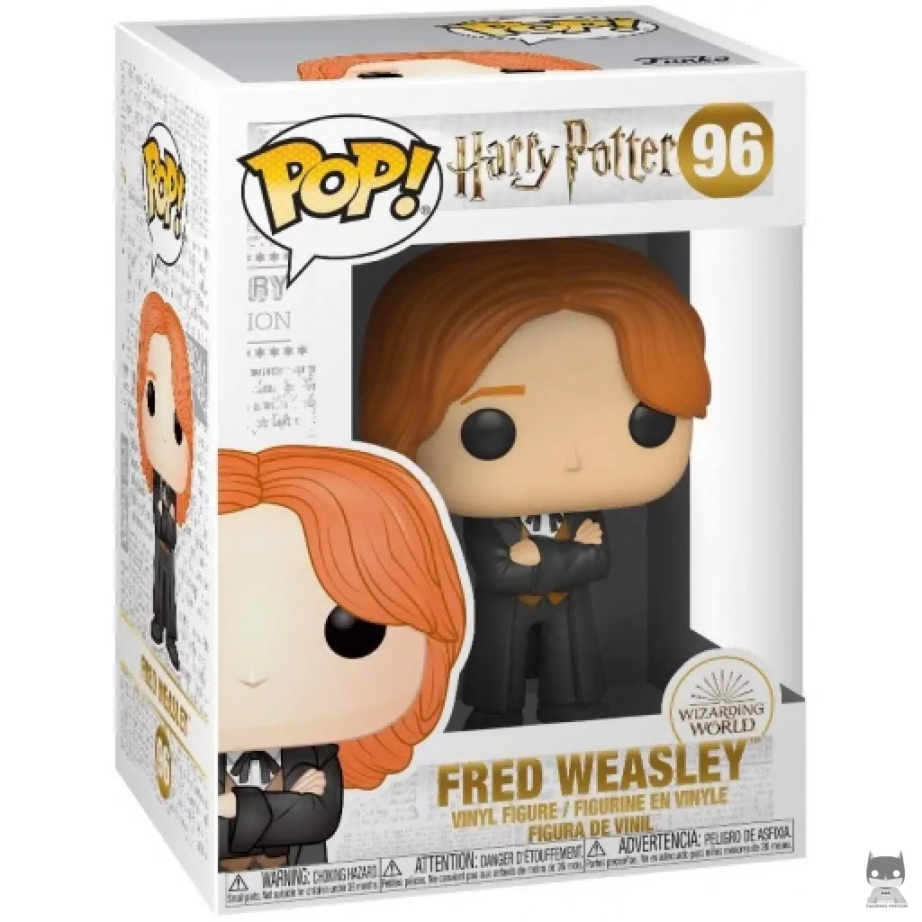 Figura Funko Pop! Fred Weasley en el Baile de Navidad en su caja