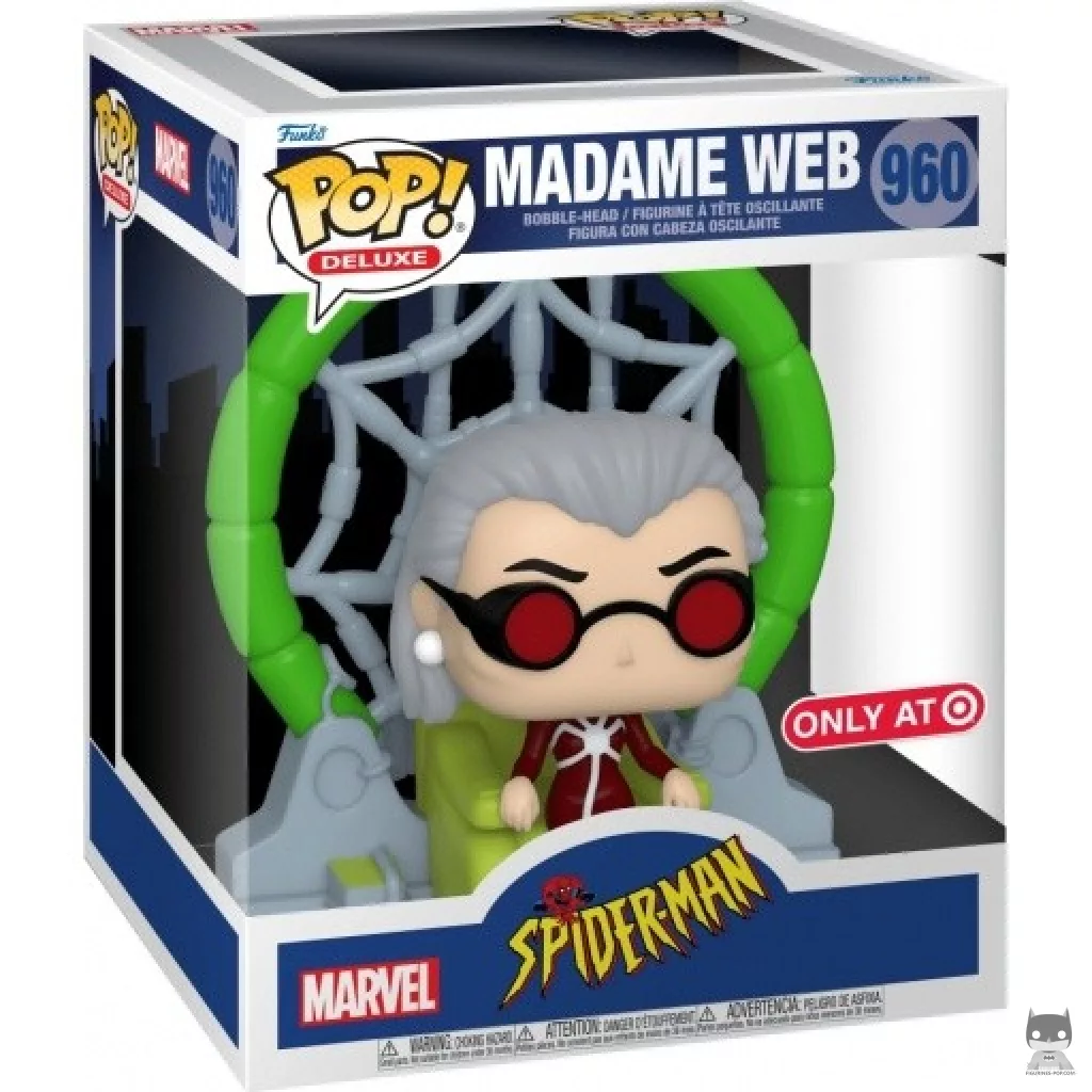 Figura Funko Pop! Madame Web en su caja