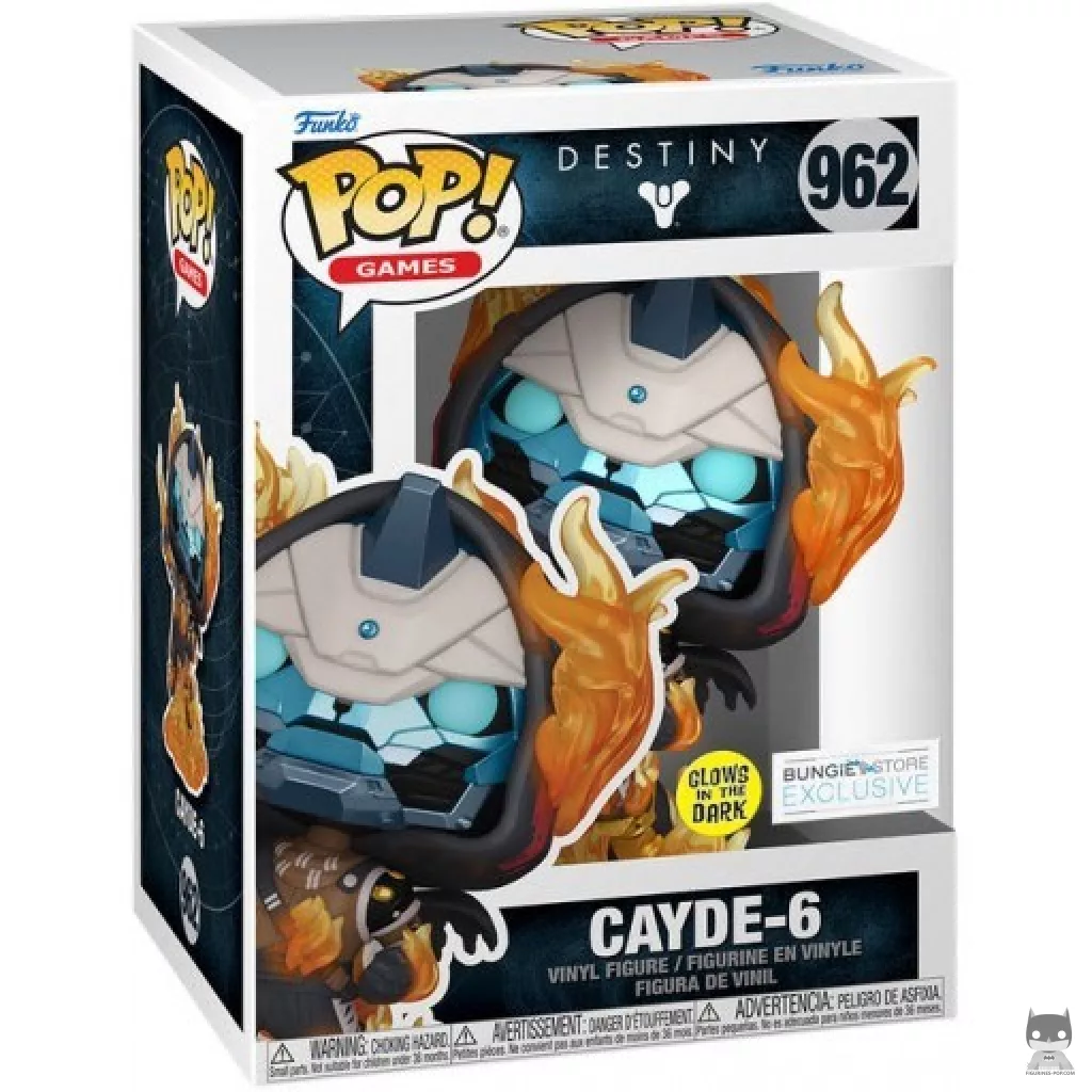 Figura Funko Pop! Cayde-6 (Brilla en la oscuridad) en su caja