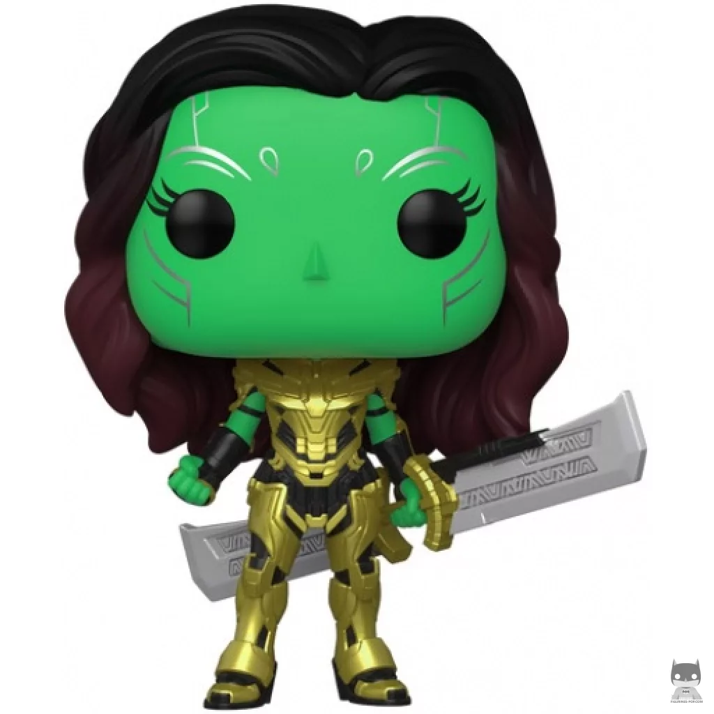 Figura Funko Pop! Gamora con la espada de Thanos (¿Qué pasaría si...?)