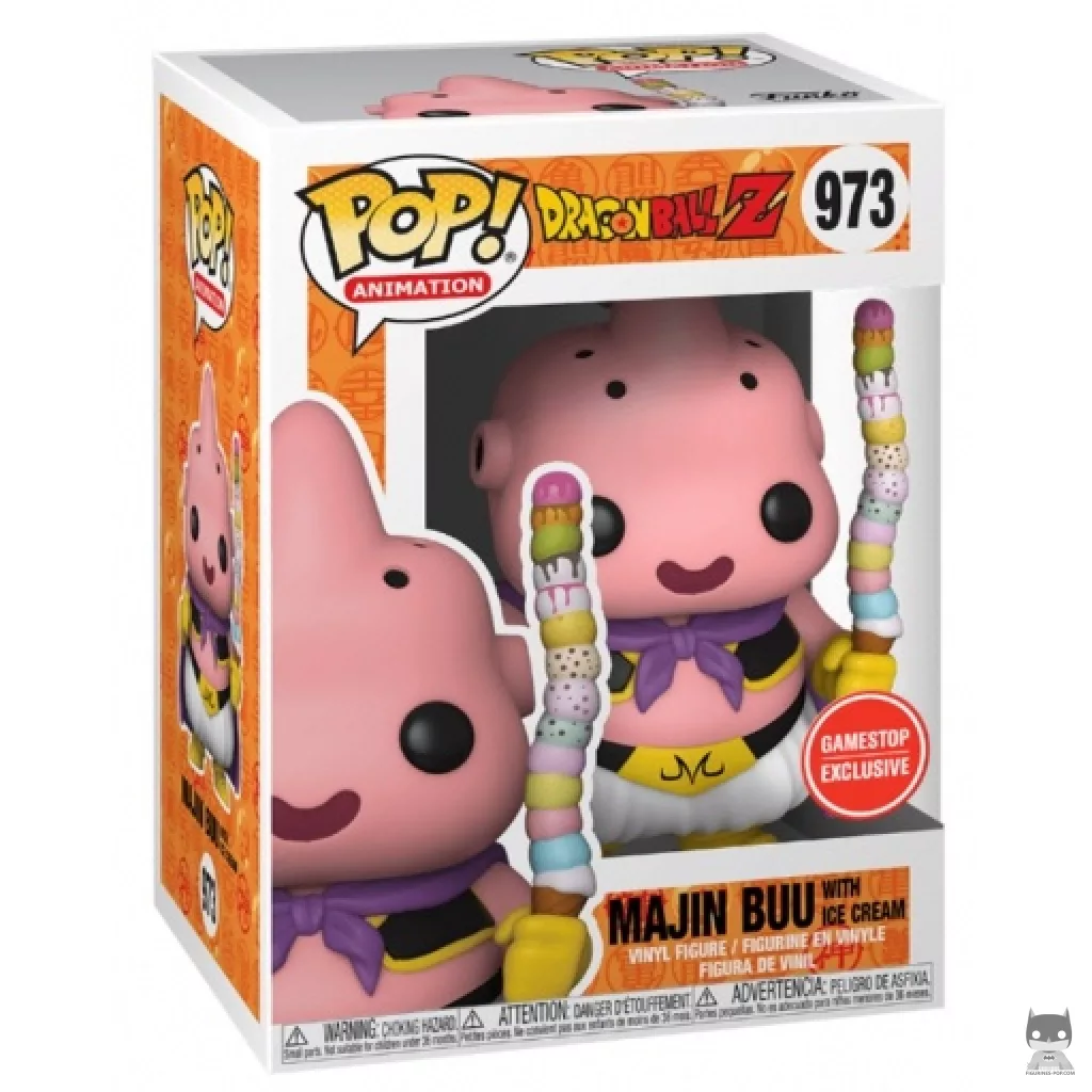 Figura Funko Pop! Majin Bu con helado en su caja