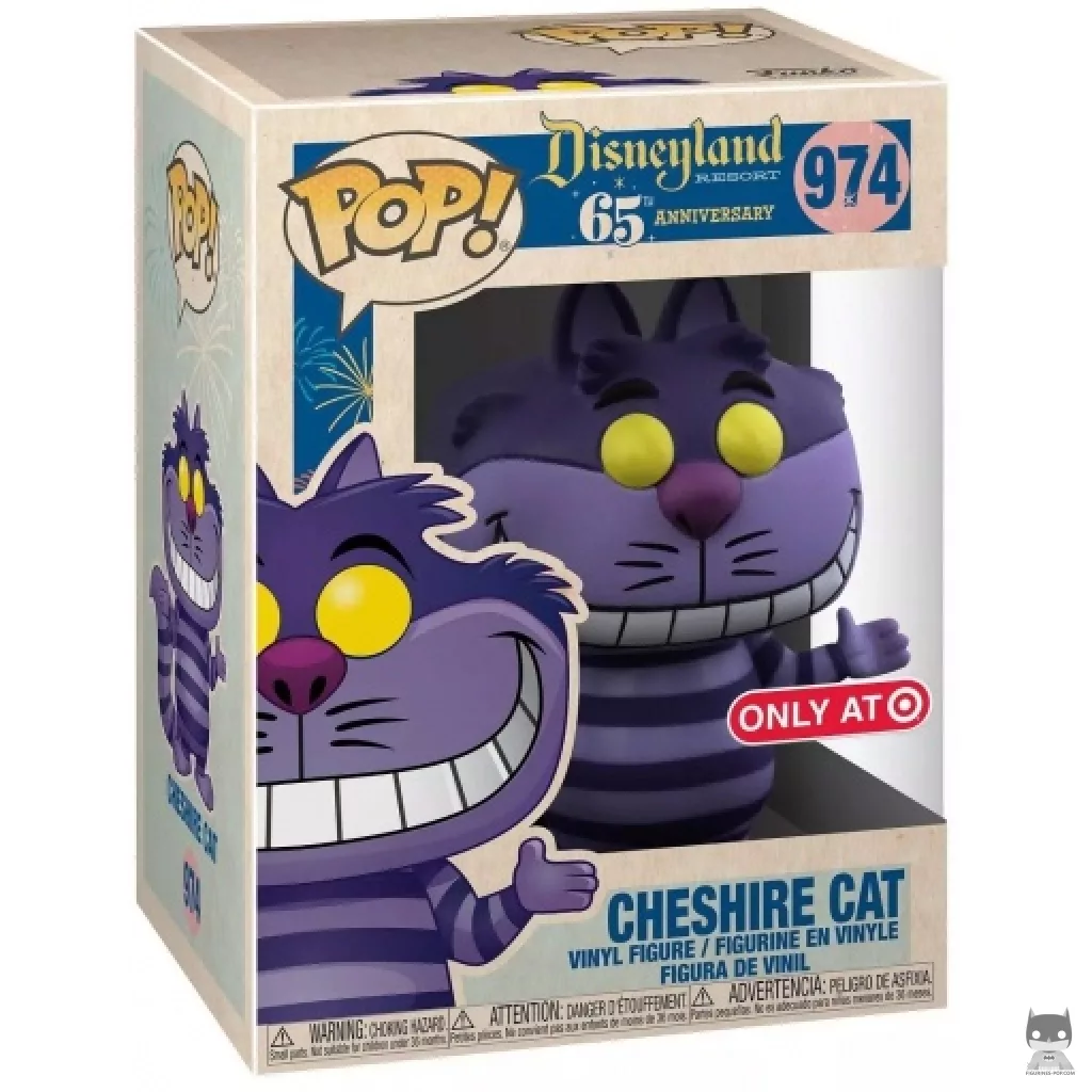 Figura Funko Pop! Gato de Cheshire en su caja