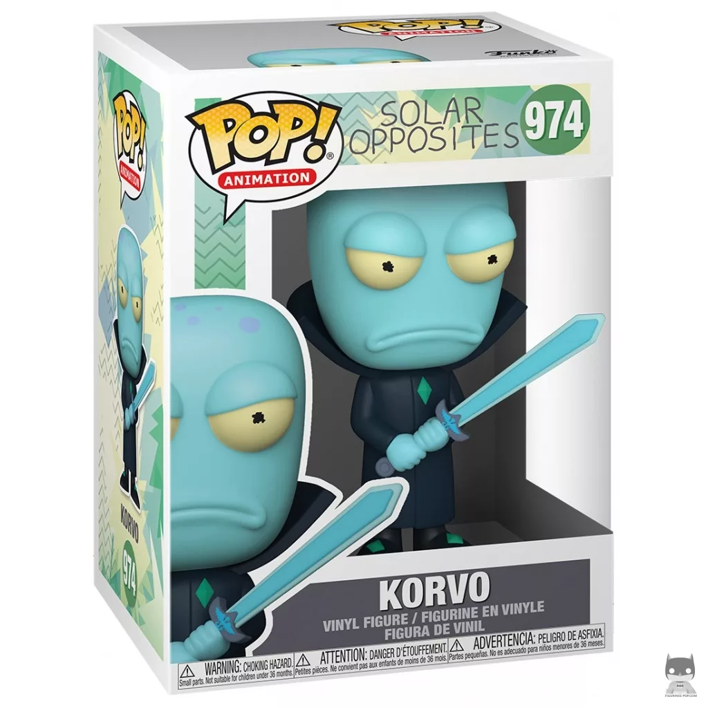Figura Funko Pop! Korvo en su caja