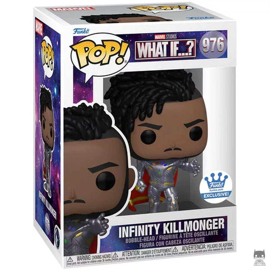Figura Funko Pop! Killmonger Infinito en su caja