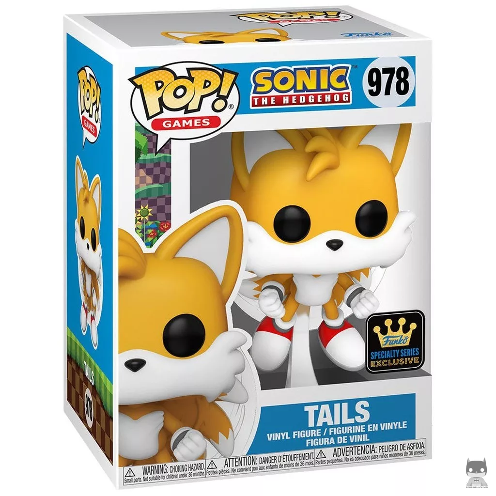 Figura Funko Pop! Tails (Volando) en su caja