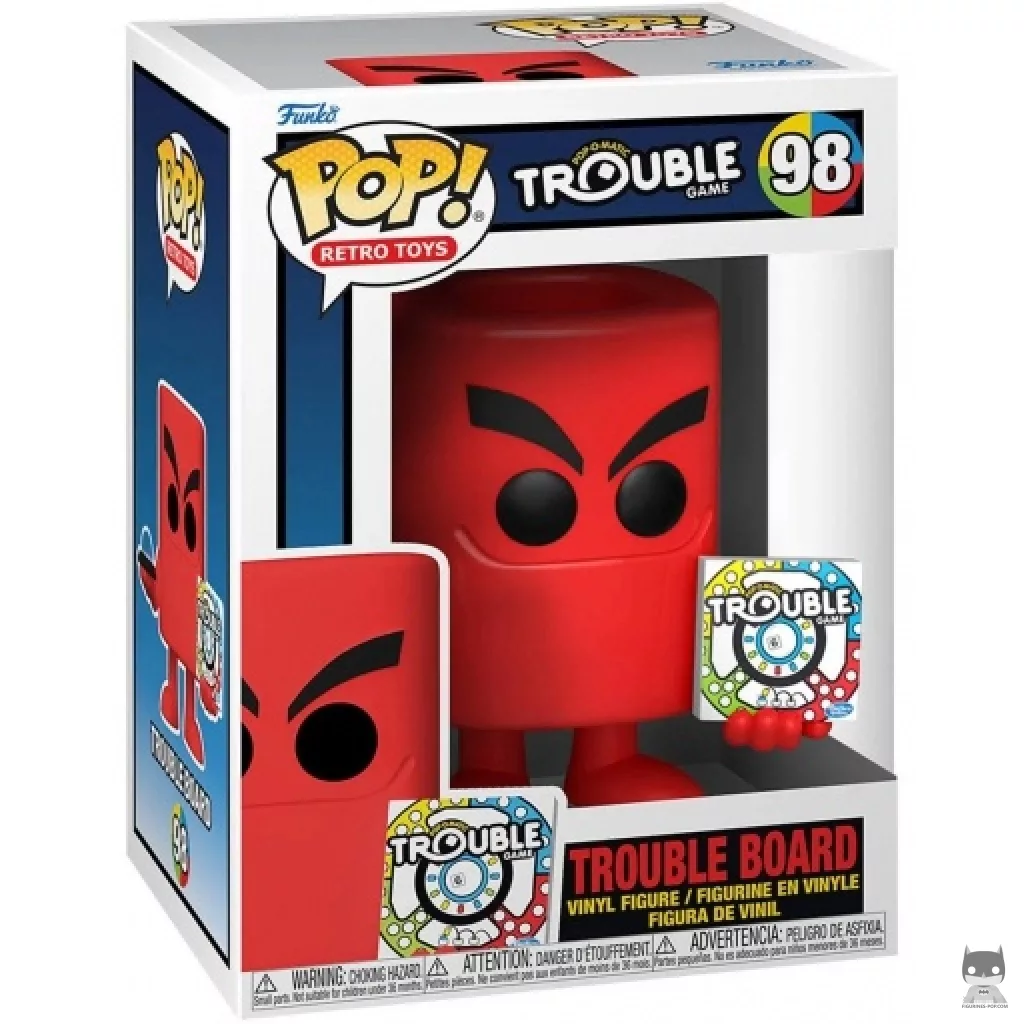 Figura Funko Pop! Tablero de Trouble en su caja