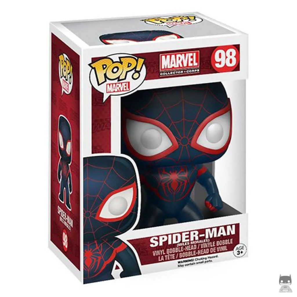 Figura Funko Pop! Spider-Man (Miles Morales) en su caja