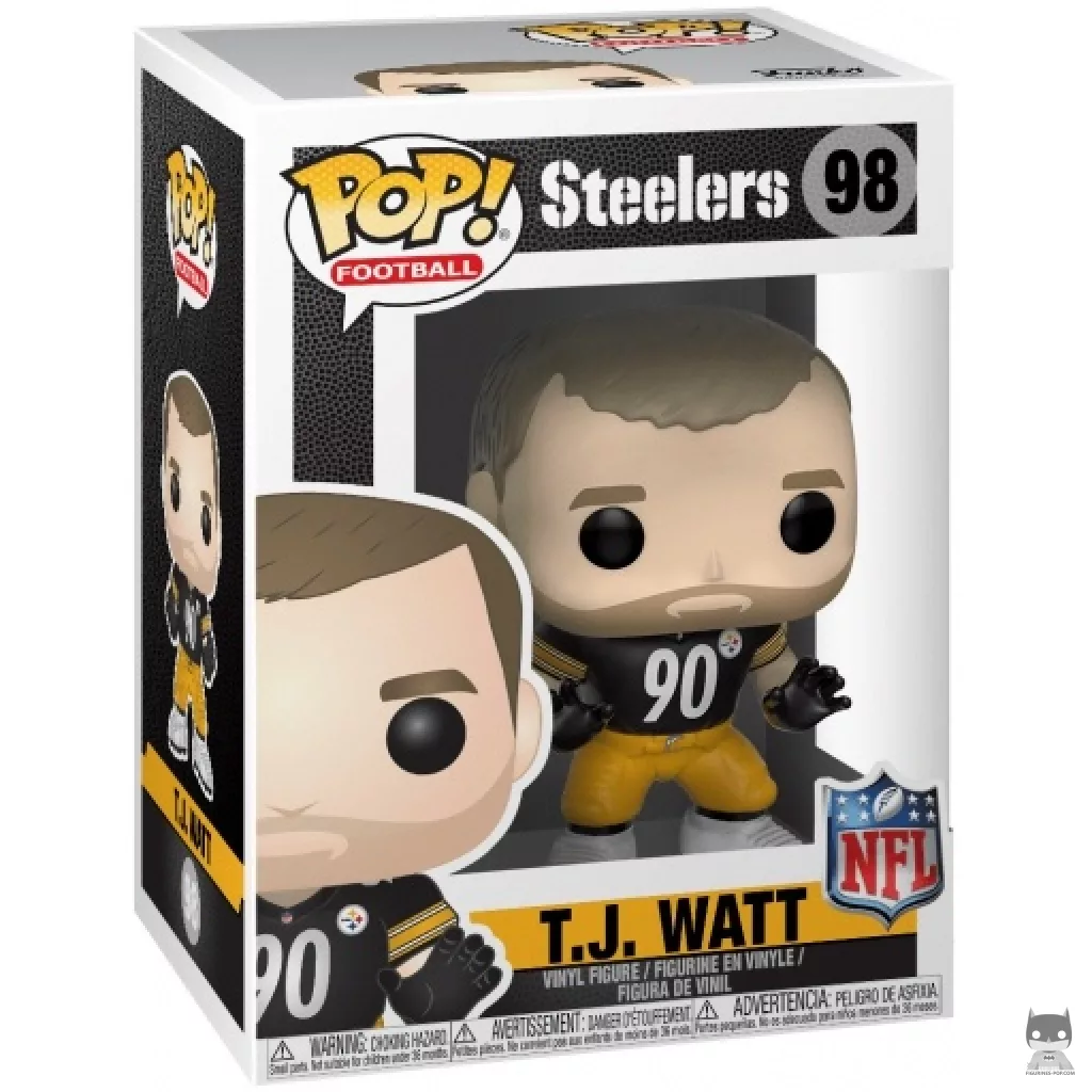 Figura Funko Pop! T.J. Watt en su caja