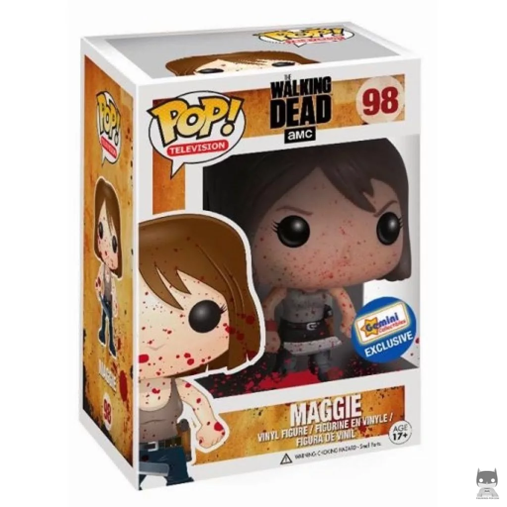 Figura Funko Pop! Maggie Rhee (Ensangrentado) en su caja