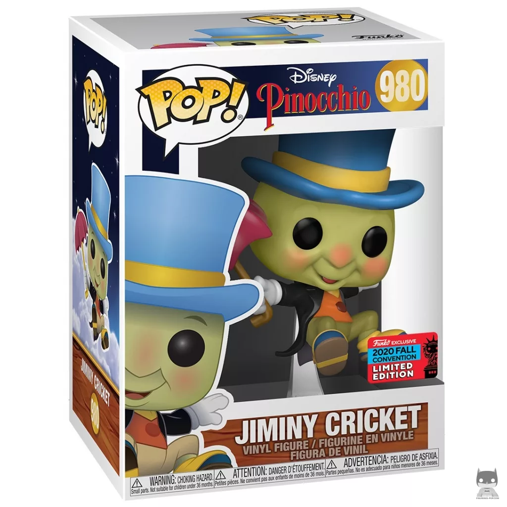 Figura Funko Pop! Pepito Grillo con paraguas en su caja
