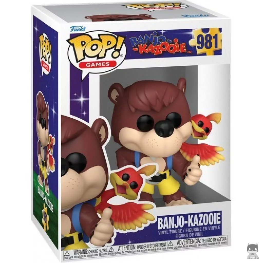 Figura Funko Pop! Banjo-Kazooie en su caja