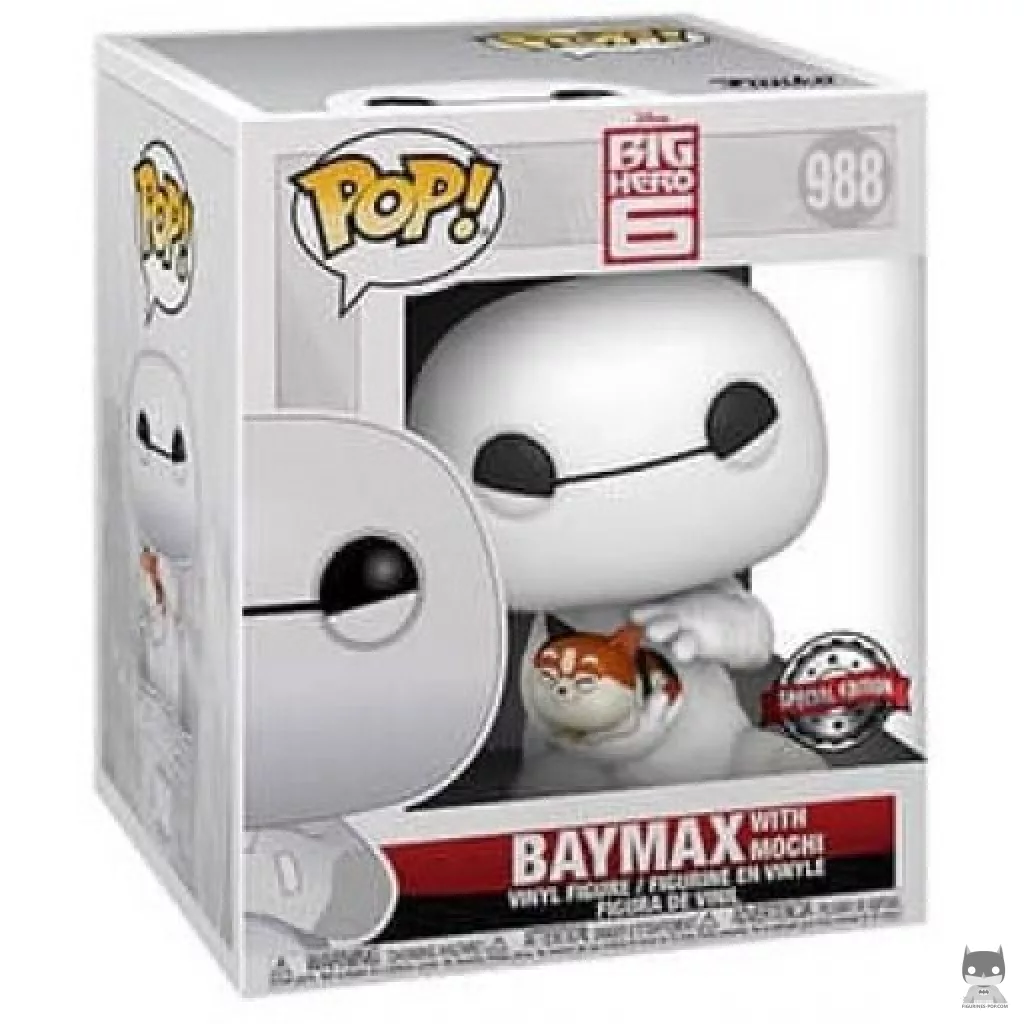 Figura Funko Pop! Baymax con Mochi en su caja