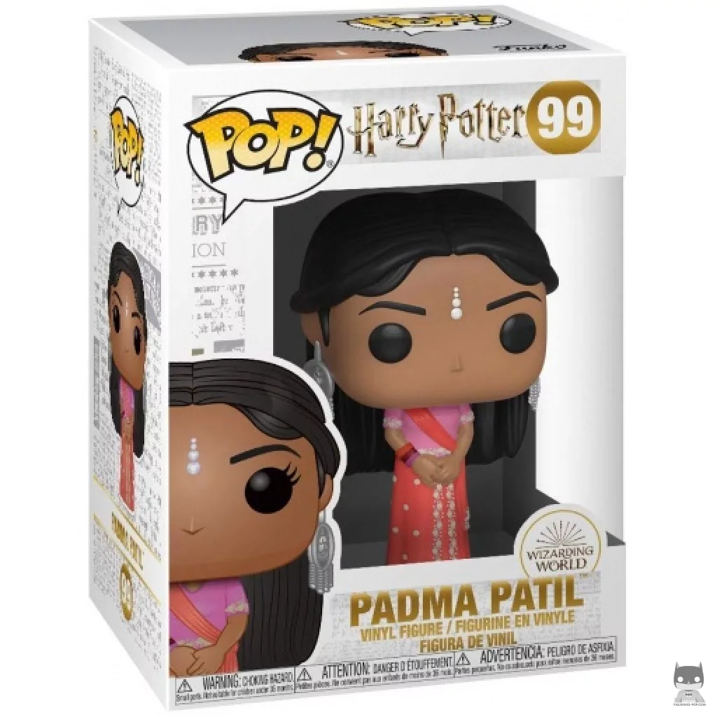 Figura Funko Pop! Padma Patil en el Baile de Navidad en su caja