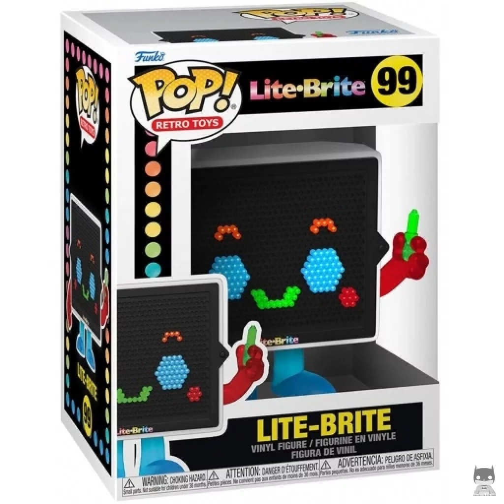 Figura Funko Pop! Lite-Brite en su caja