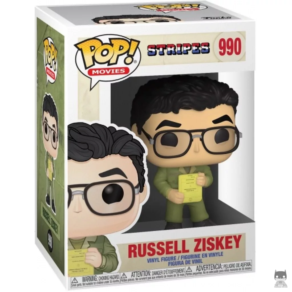 Figura Funko Pop! Russell Ziskey en su caja
