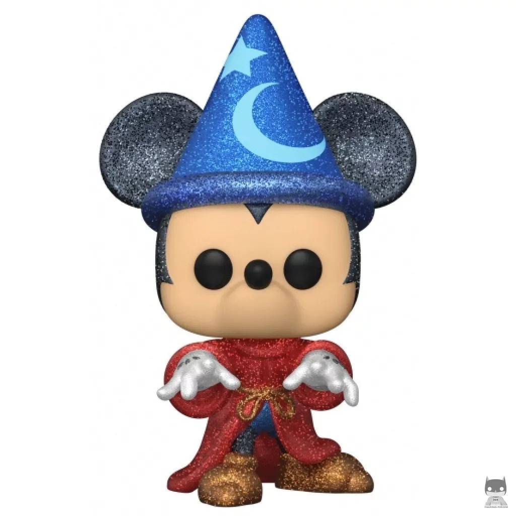 Figura Funko Pop! Mickey aprendiz de brujo (Purpurina diamante) (Fantasía)