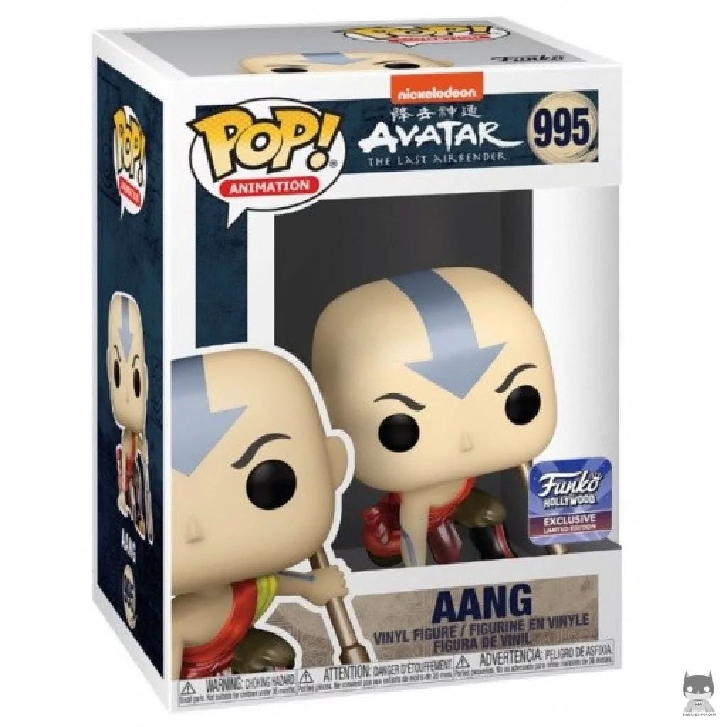 Figura Funko Pop! Aang (Metalizado) en su caja